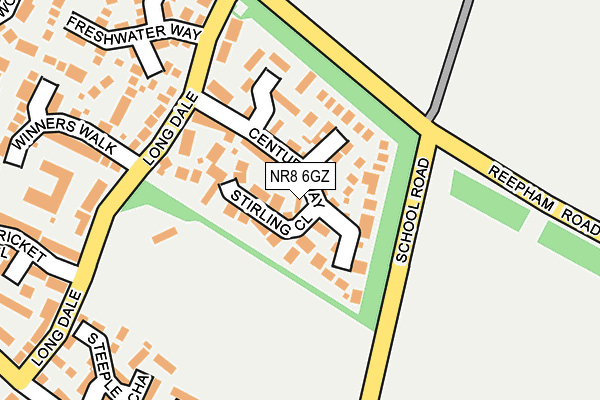 NR8 6GZ map - OS OpenMap – Local (Ordnance Survey)