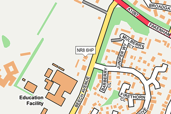 NR8 6HP map - OS OpenMap – Local (Ordnance Survey)