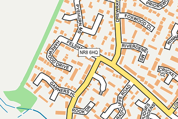 NR8 6HQ map - OS OpenMap – Local (Ordnance Survey)