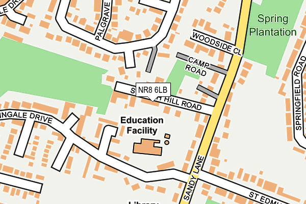 NR8 6LB map - OS OpenMap – Local (Ordnance Survey)