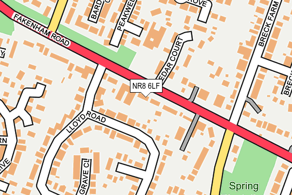 NR8 6LF map - OS OpenMap – Local (Ordnance Survey)
