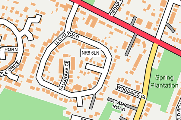 NR8 6LN map - OS OpenMap – Local (Ordnance Survey)