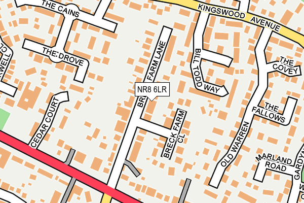 NR8 6LR map - OS OpenMap – Local (Ordnance Survey)