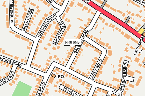 NR8 6NB map - OS OpenMap – Local (Ordnance Survey)
