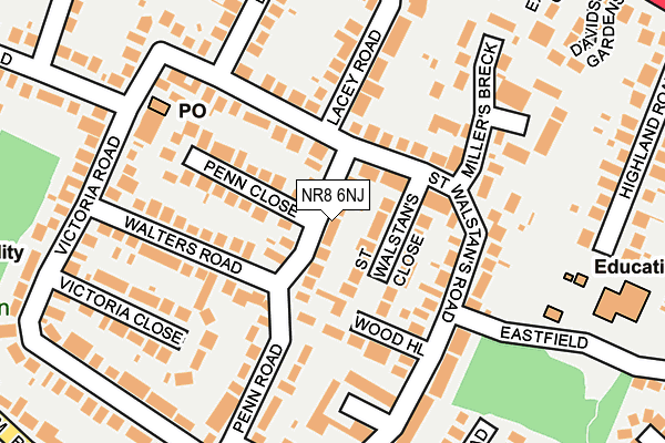 NR8 6NJ map - OS OpenMap – Local (Ordnance Survey)