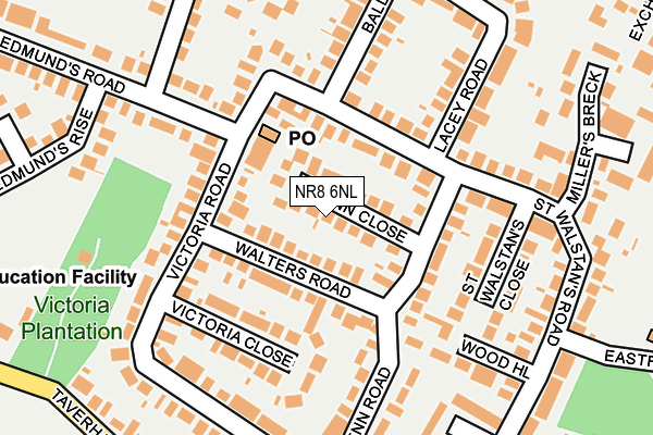 NR8 6NL map - OS OpenMap – Local (Ordnance Survey)