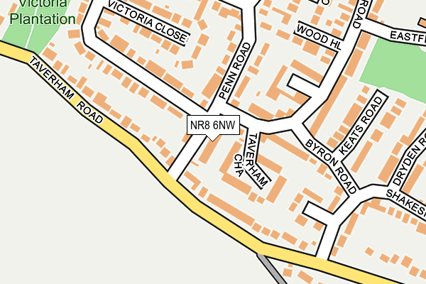 NR8 6NW map - OS OpenMap – Local (Ordnance Survey)