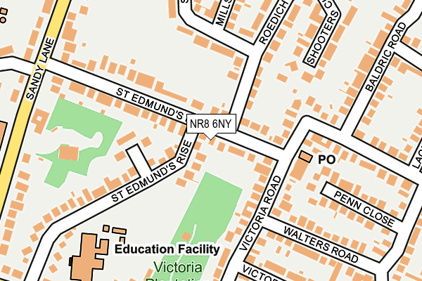 NR8 6NY map - OS OpenMap – Local (Ordnance Survey)