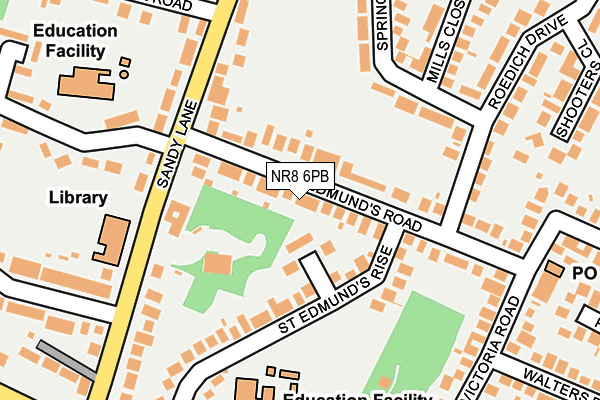 NR8 6PB map - OS OpenMap – Local (Ordnance Survey)