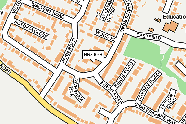 NR8 6PH map - OS OpenMap – Local (Ordnance Survey)