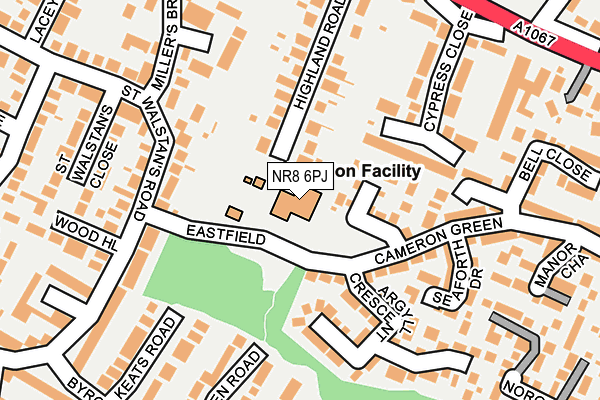 NR8 6PJ map - OS OpenMap – Local (Ordnance Survey)