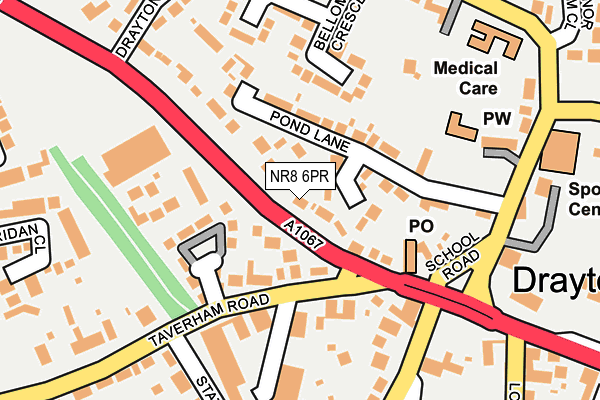 NR8 6PR map - OS OpenMap – Local (Ordnance Survey)