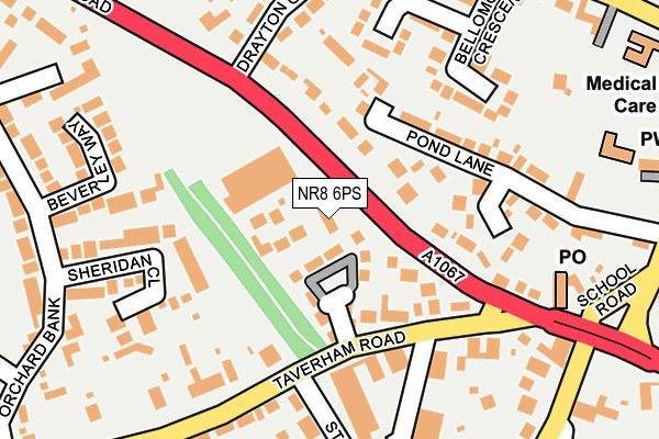 NR8 6PS map - OS OpenMap – Local (Ordnance Survey)