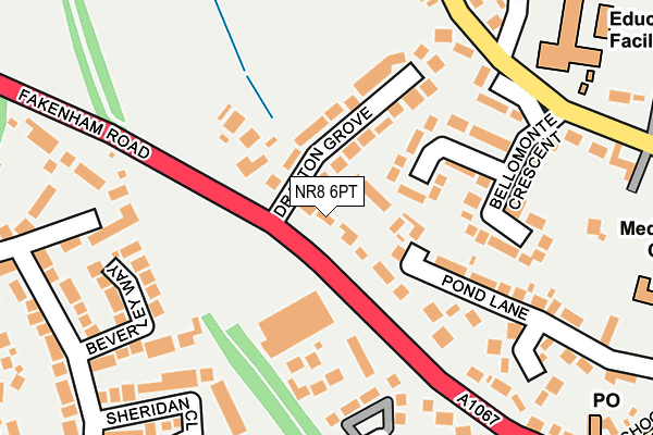 NR8 6PT map - OS OpenMap – Local (Ordnance Survey)