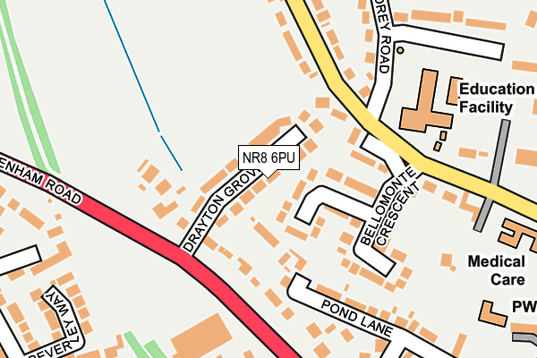 NR8 6PU map - OS OpenMap – Local (Ordnance Survey)