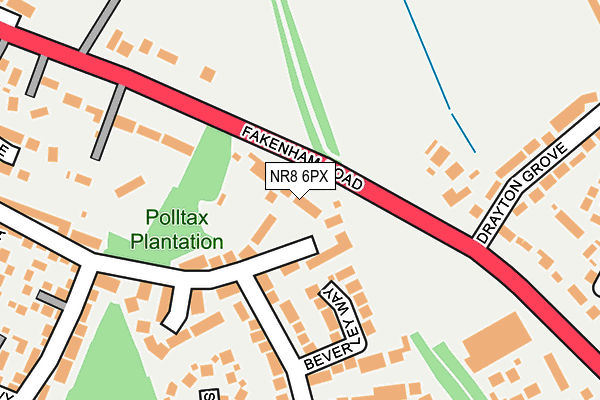 NR8 6PX map - OS OpenMap – Local (Ordnance Survey)