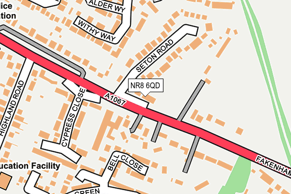 NR8 6QD map - OS OpenMap – Local (Ordnance Survey)