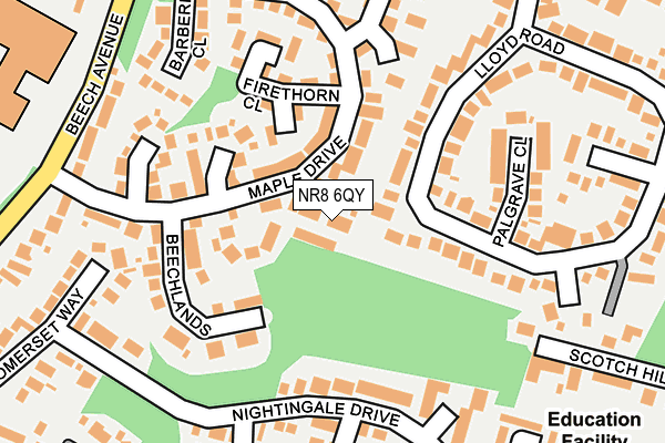 NR8 6QY map - OS OpenMap – Local (Ordnance Survey)