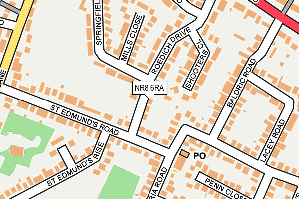 NR8 6RA map - OS OpenMap – Local (Ordnance Survey)