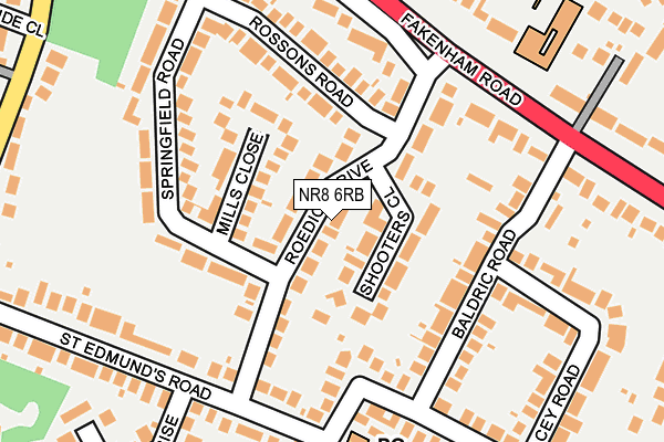NR8 6RB map - OS OpenMap – Local (Ordnance Survey)