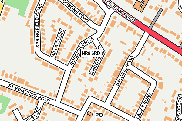 NR8 6RD map - OS OpenMap – Local (Ordnance Survey)