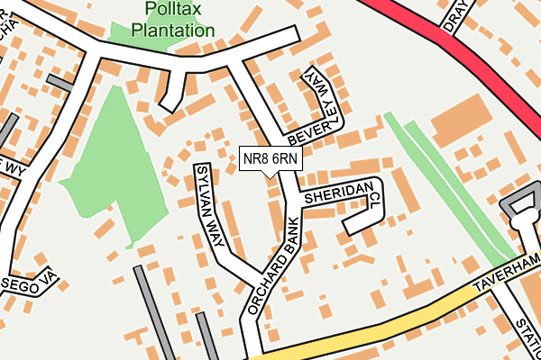 NR8 6RN map - OS OpenMap – Local (Ordnance Survey)