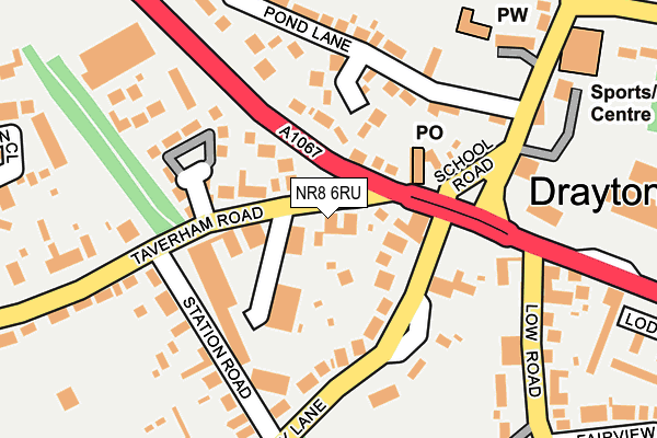 NR8 6RU map - OS OpenMap – Local (Ordnance Survey)