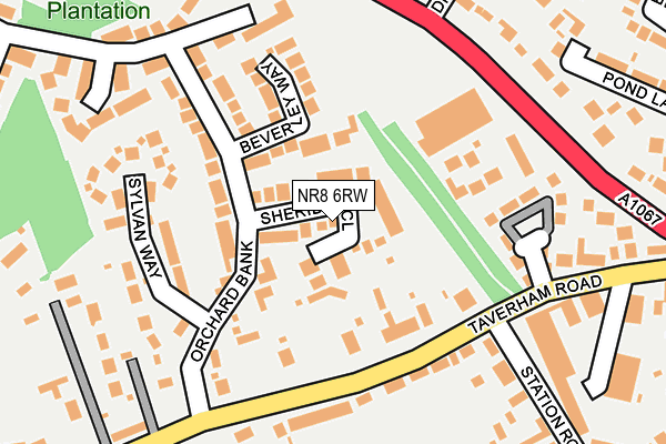 NR8 6RW map - OS OpenMap – Local (Ordnance Survey)