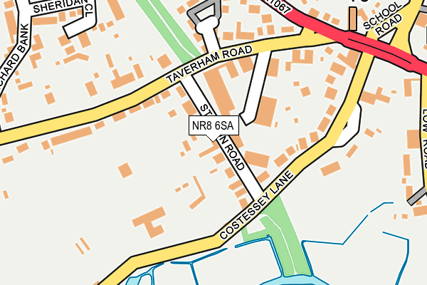 NR8 6SA map - OS OpenMap – Local (Ordnance Survey)