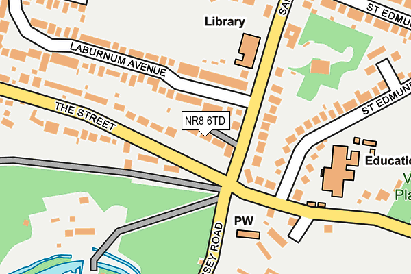 NR8 6TD map - OS OpenMap – Local (Ordnance Survey)