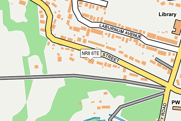 NR8 6TE map - OS OpenMap – Local (Ordnance Survey)