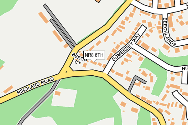 NR8 6TH map - OS OpenMap – Local (Ordnance Survey)