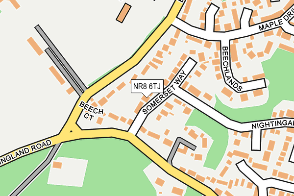 NR8 6TJ map - OS OpenMap – Local (Ordnance Survey)