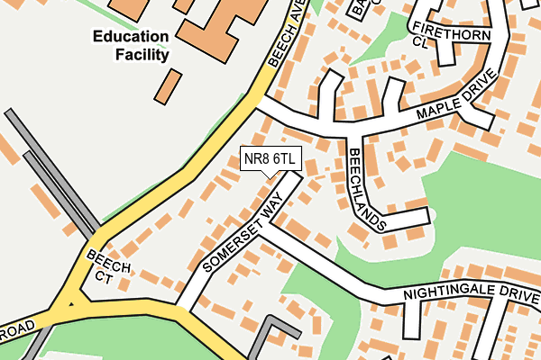 NR8 6TL map - OS OpenMap – Local (Ordnance Survey)