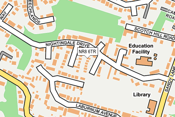 NR8 6TR map - OS OpenMap – Local (Ordnance Survey)