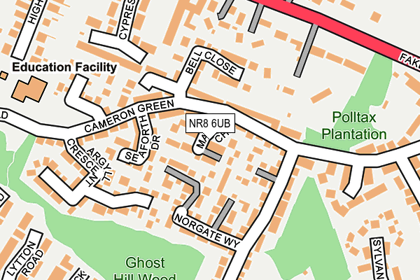 Map of NORWICH STUDENT RENTS LIMITED at local scale