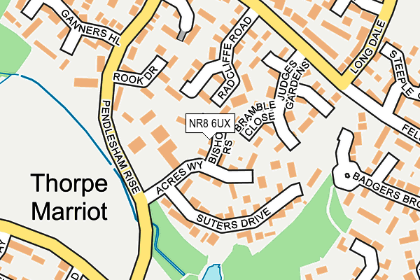 NR8 6UX map - OS OpenMap – Local (Ordnance Survey)