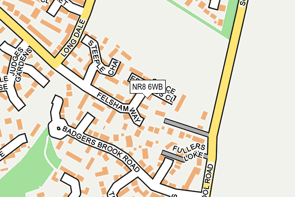 NR8 6WB map - OS OpenMap – Local (Ordnance Survey)