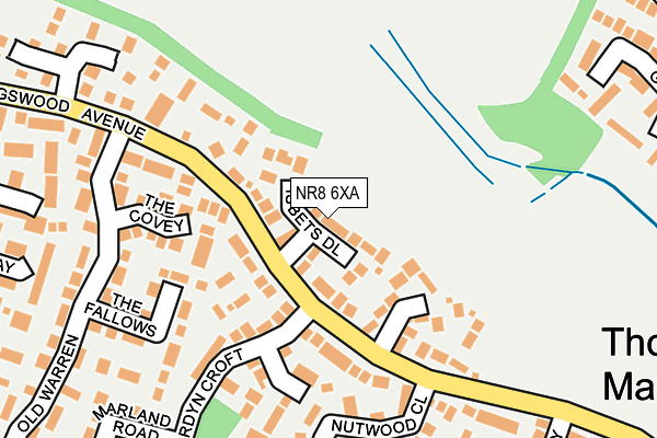 NR8 6XA map - OS OpenMap – Local (Ordnance Survey)