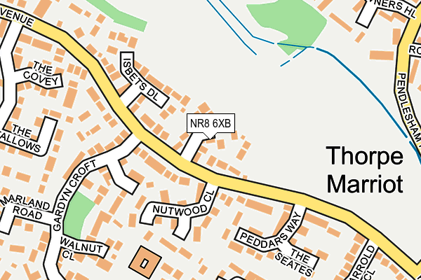 NR8 6XB map - OS OpenMap – Local (Ordnance Survey)