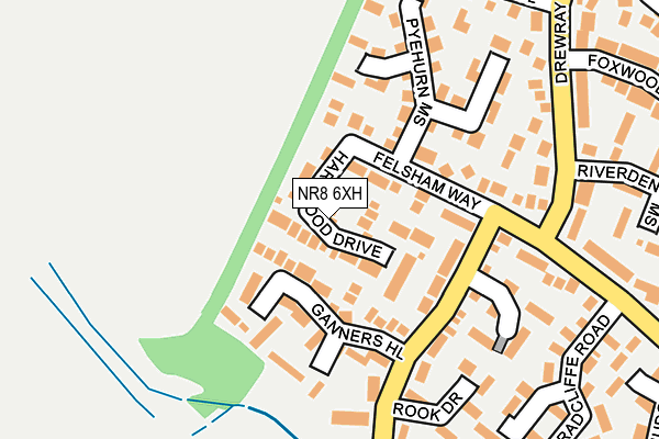 NR8 6XH map - OS OpenMap – Local (Ordnance Survey)