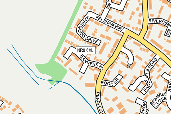 NR8 6XL map - OS OpenMap – Local (Ordnance Survey)