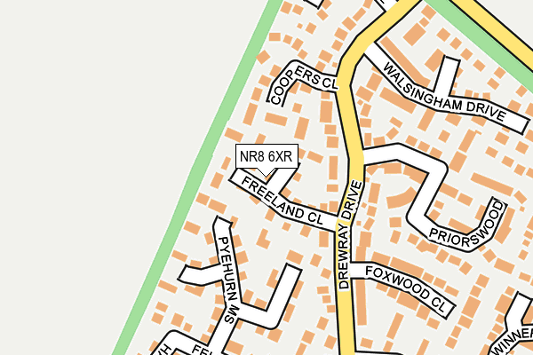 NR8 6XR map - OS OpenMap – Local (Ordnance Survey)