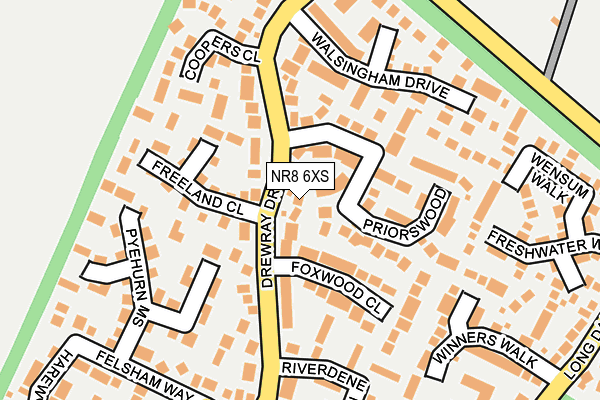 NR8 6XS map - OS OpenMap – Local (Ordnance Survey)