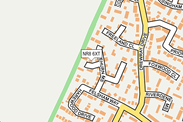 NR8 6XT map - OS OpenMap – Local (Ordnance Survey)