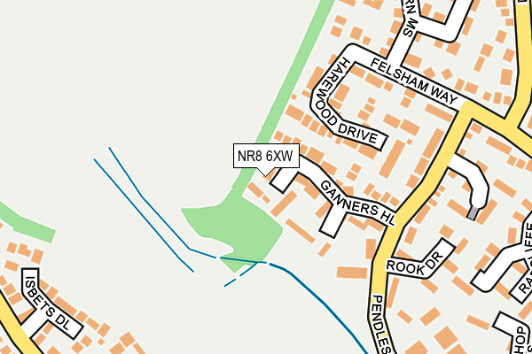 NR8 6XW map - OS OpenMap – Local (Ordnance Survey)