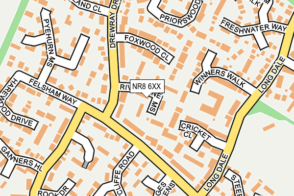 NR8 6XX map - OS OpenMap – Local (Ordnance Survey)