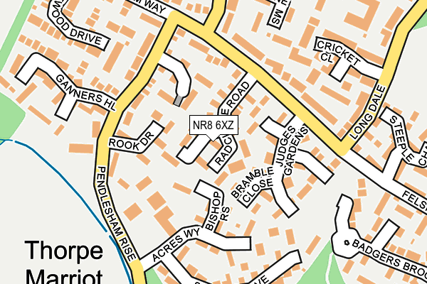 NR8 6XZ map - OS OpenMap – Local (Ordnance Survey)
