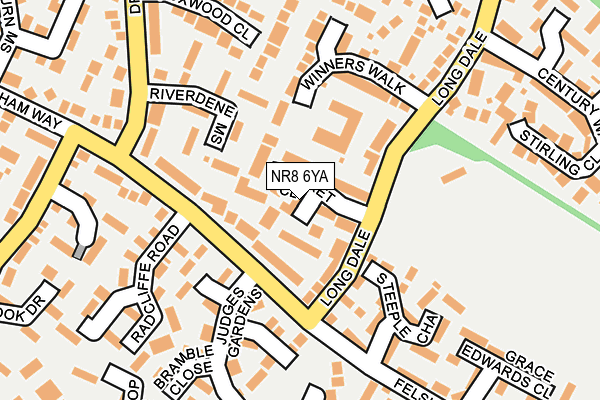 NR8 6YA map - OS OpenMap – Local (Ordnance Survey)