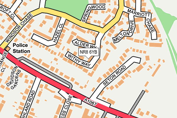 NR8 6YB map - OS OpenMap – Local (Ordnance Survey)